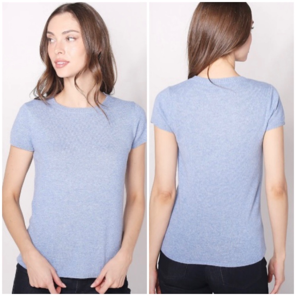 💥PRICE DROP💥 Lusso Cashmere Tee-Brown
